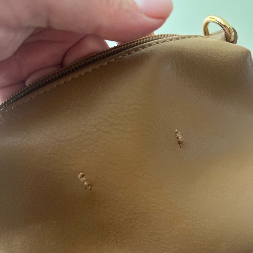 Elegant Brown Leather Handbag, purchased at Anthropologie, excellent condition! - Picture 9 of 10